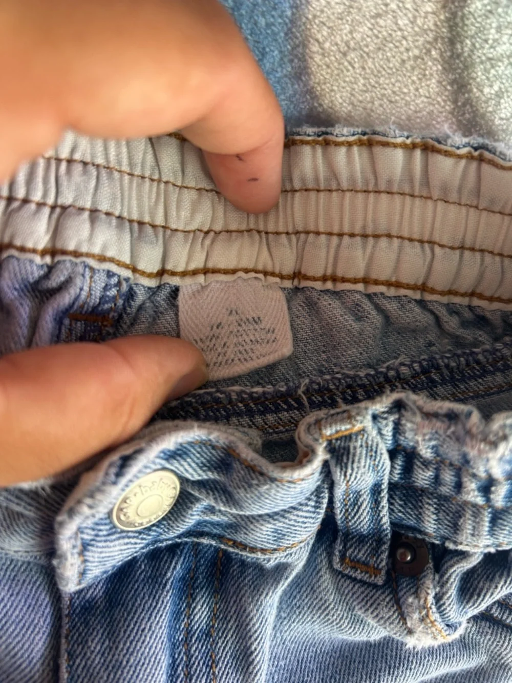 Vintage gap Light Blue Elastic Waist Denim Jeans